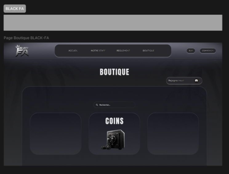 Boutique Tebex BLACK FA